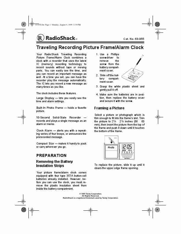 Radio Shack Clock Radio 63-955-page_pdf
